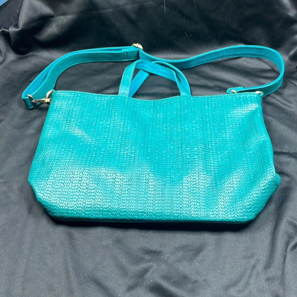 Joy Susan weave vegan leather tote or Cross body